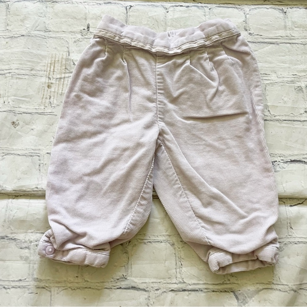 Girls Janie and Jack Light Lavendar Corduroy Pants